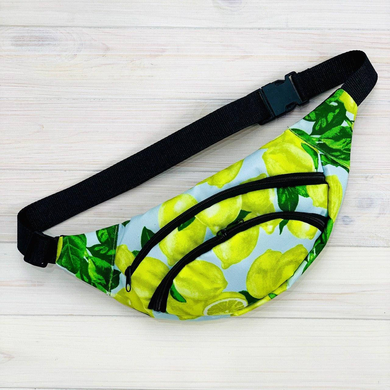 

Бананка "Лимон" мужская / женская | сумка через плечо, Зелёный
