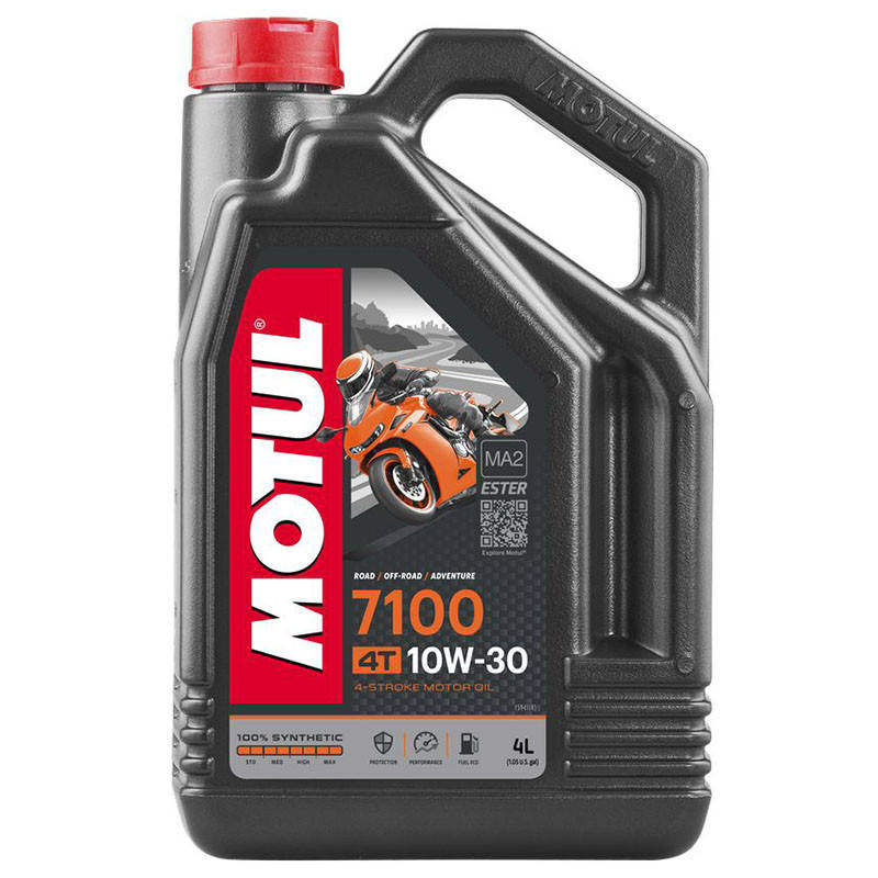 

Motul 7100 4T SAE 10W-30 Синтетическое моторное масло для мотоциклов (845441/104090) 4л