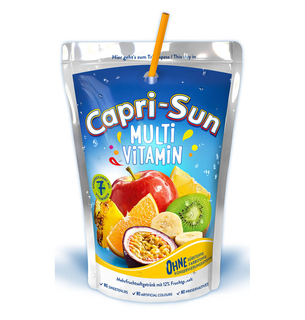 

Сок Capri-Sun Multivitamin мультивитамин, 200 мл, 40шт/ящ