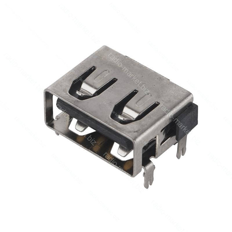 

Гнездо USB-A угловое короткое тип A (90*)