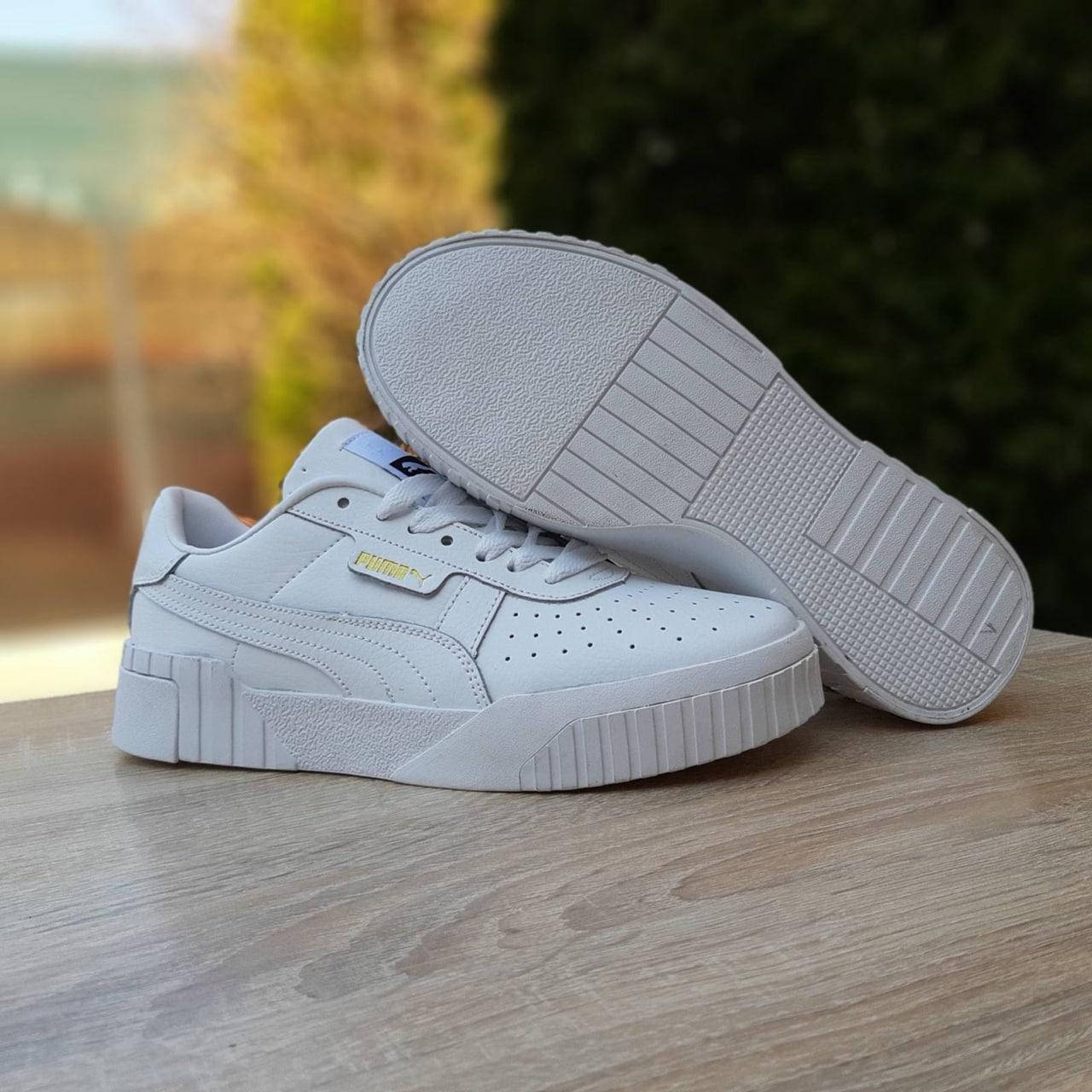 

Женские кроссовки Puma Cali летние, кожаные кроссовки пума кали белые 39, Белый