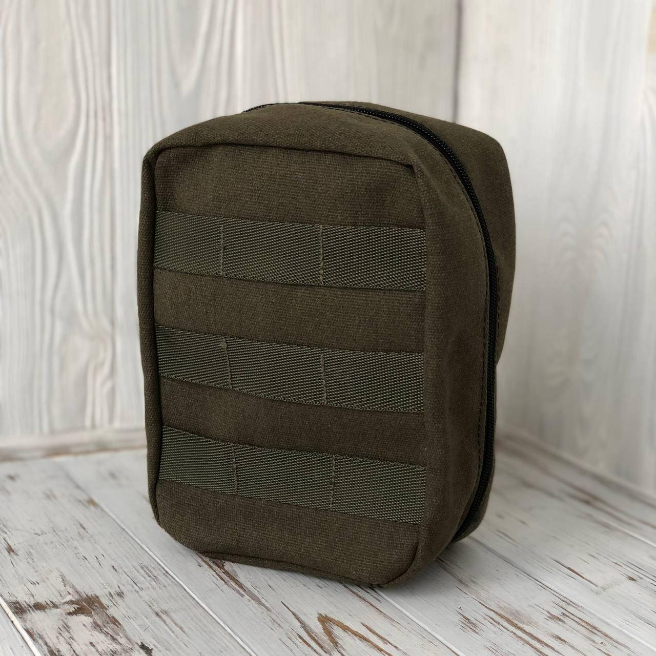 

Сумка подсумок на пояс Military Molle хаки 200x165x80 мм, Зелёный