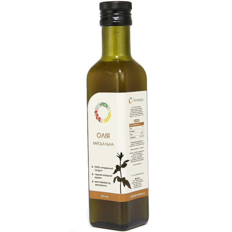 

Миндальное масло сыродавленное, 250 мл
