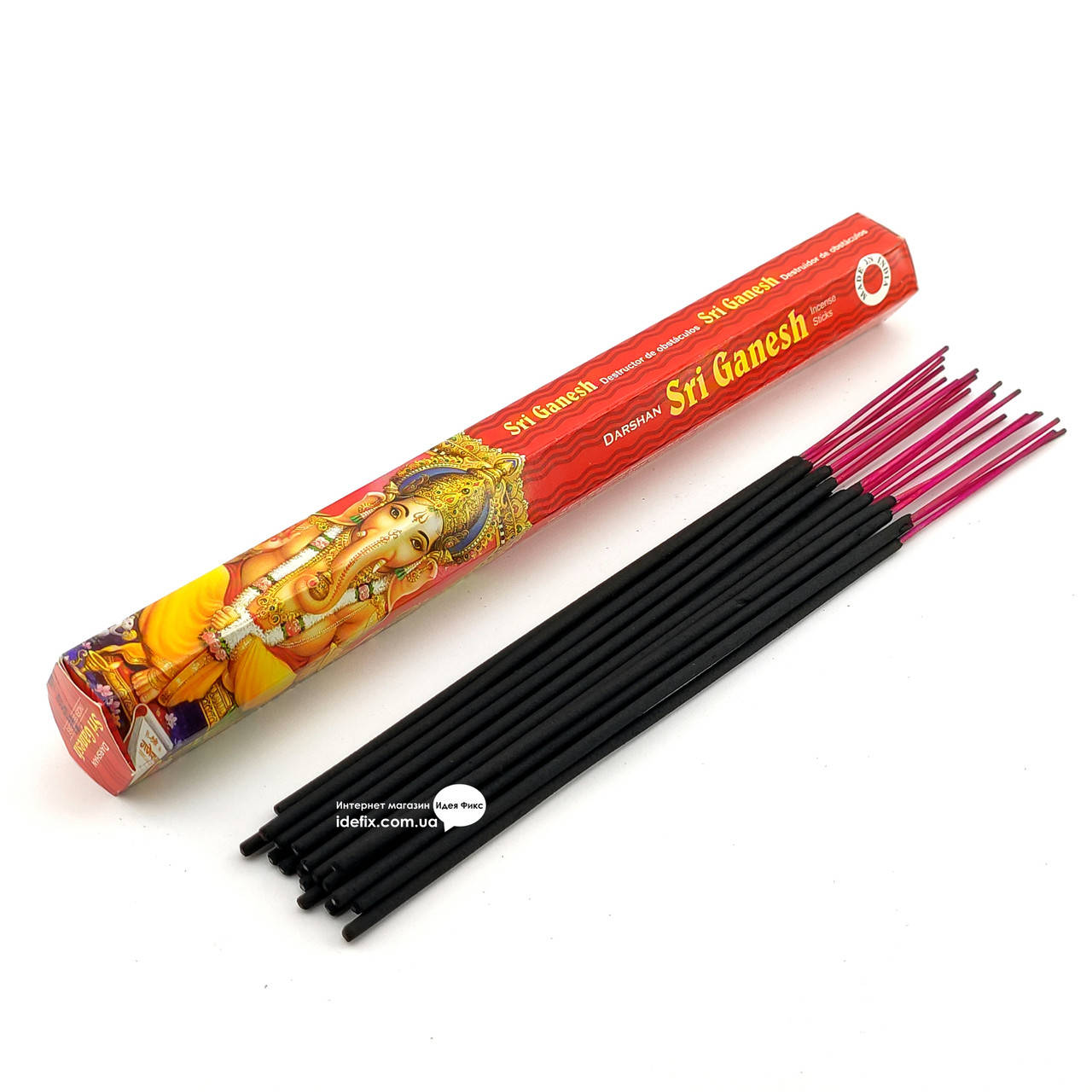 

Благовоние Sri Ganesh Darshan 20шт/уп. Аромапалочки Ганеша (19795)