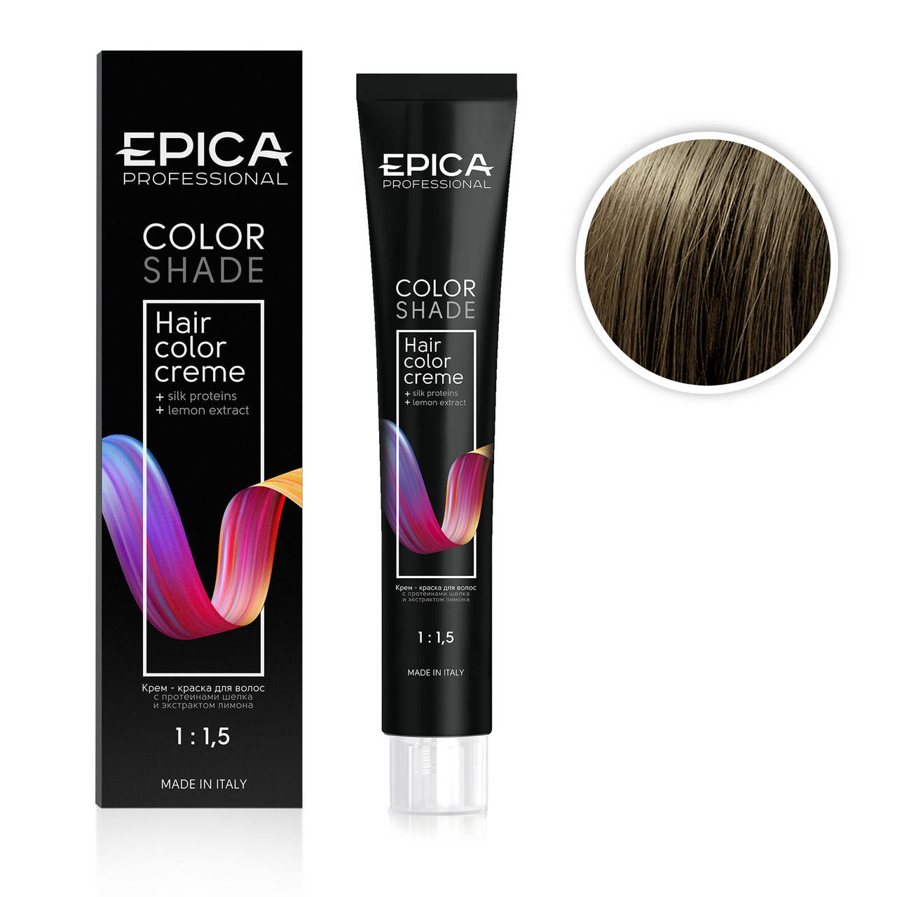 

Стойкая крем-краска EPICA HAIR COLOR CREAM 7.12 Русый перламутровый 100ml
