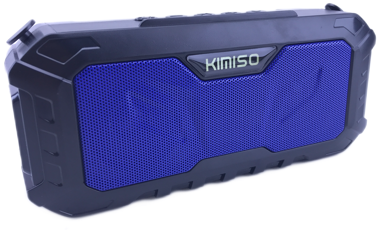 

Портативная колонка KIMISO Bluetooth KMS-131 с фонариком и солнечной батареей синяя