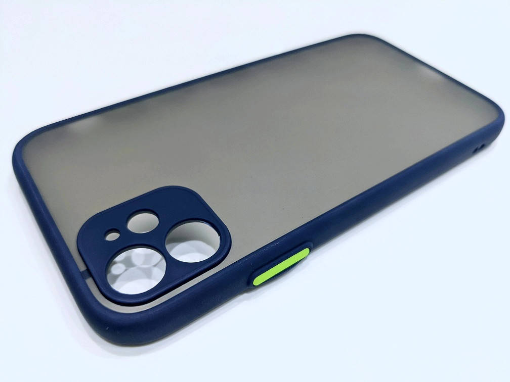 

Противоударный матовый чехол для iPhone 11 Синий