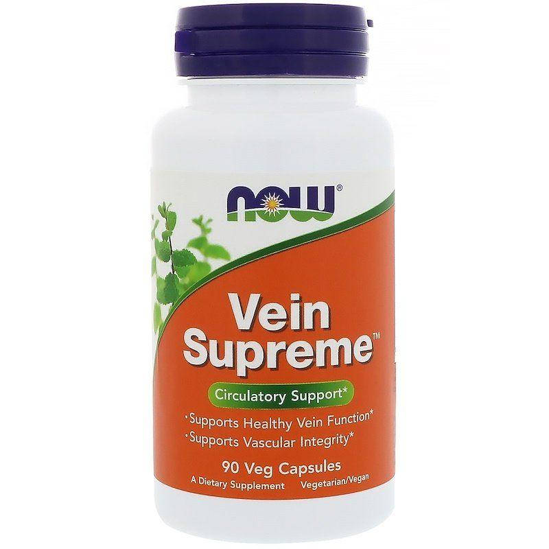 

Now Foods Vein Supreme (90 капсул), для вен, для сосудов, от варикоза