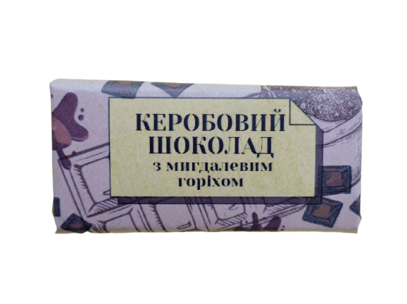 

Шоколад на кэробе с миндальными орехами. Без сахара и сои. RAW (50гр)