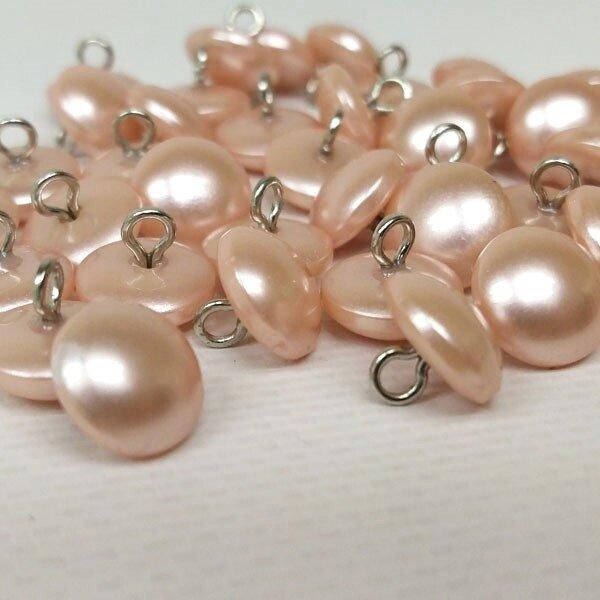 

10 шт. - Пуговицы блузочные глянцевые Ø-11мм цвет розовый (СИНДТЕКС-1518)