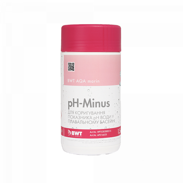 

Препарат для понижения рН- BWT AQA MARIN PH-MINUS (1,5 КГ)