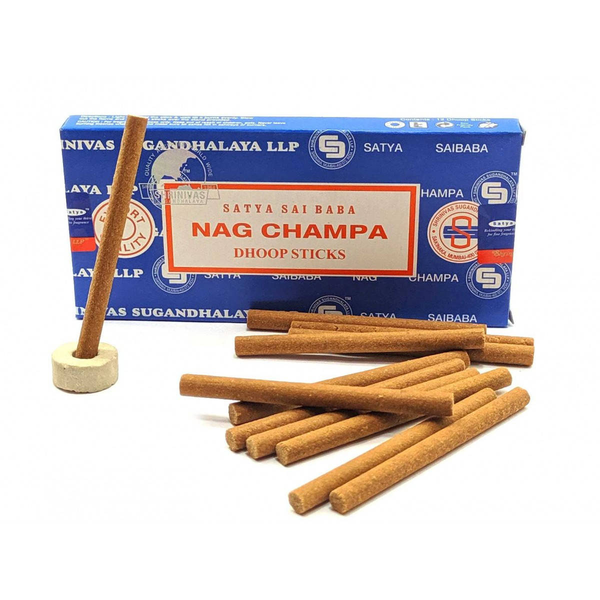 

Nagchampa Dhoop Stiks (Нагчампа)(12 шт/уп)(Satya) безосновные благовония