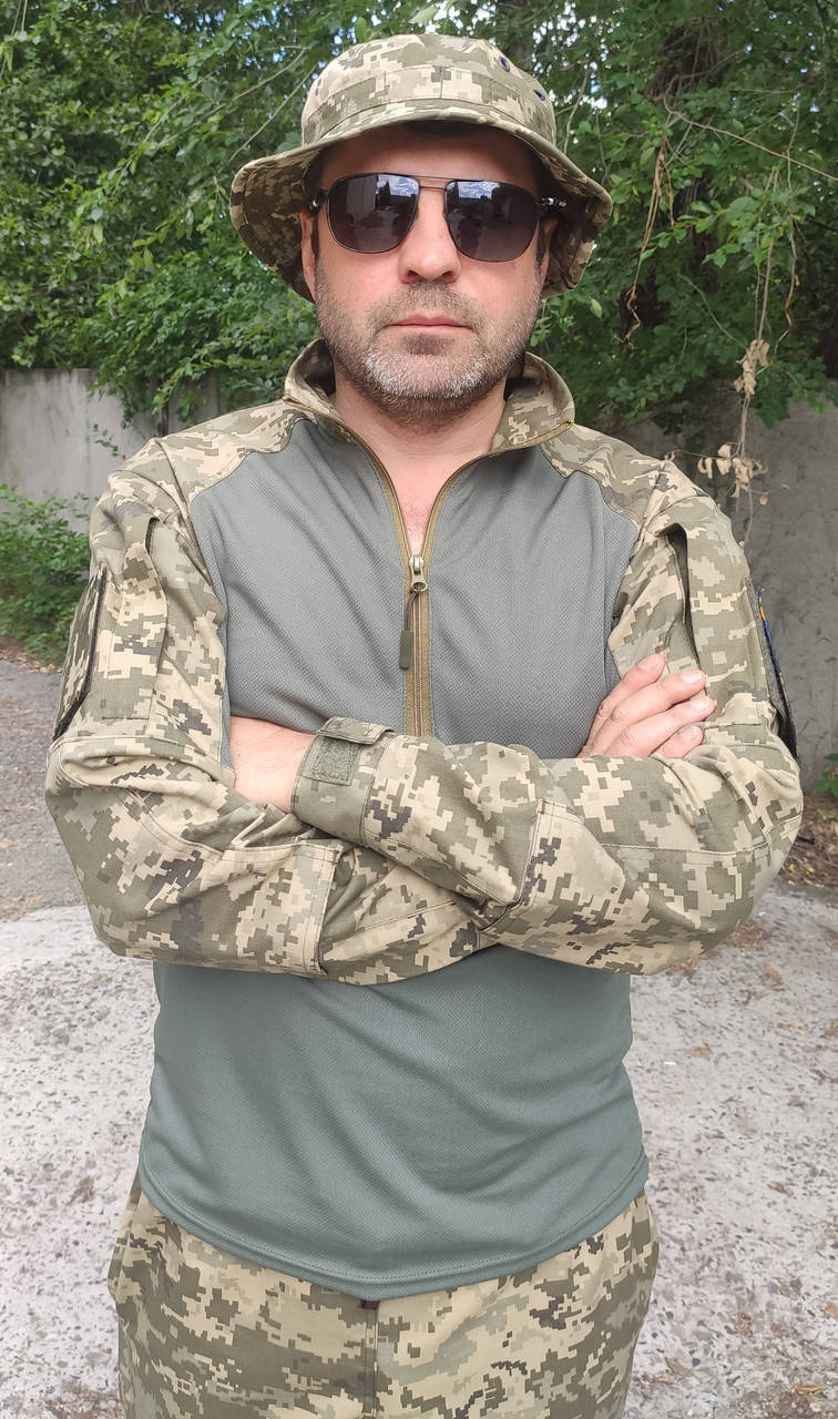 

Тактическая боевая рубашка ВСУ "Убакс Пиксель" UBACS XL, Камуфляж пиксель
