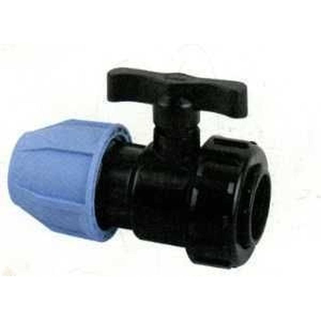 

Кран шаровый ПНД Vsplast 40*11/4 В 6002, Синий