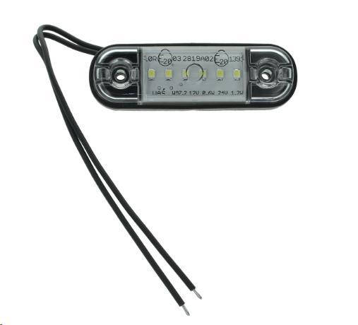 

Габаритный фонарь универсальный (белый) правый левый 12/24В LED WAS (713 W97.2)