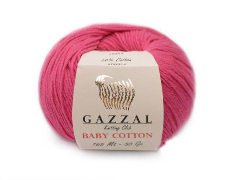 

Gazzal Baby Cotton, Малиновый №3415, Розовый