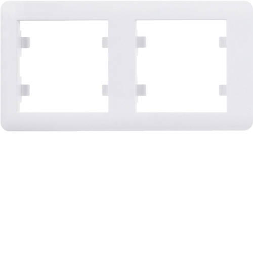 

Рамка 2-кратная горизонтальная lumina soul белая