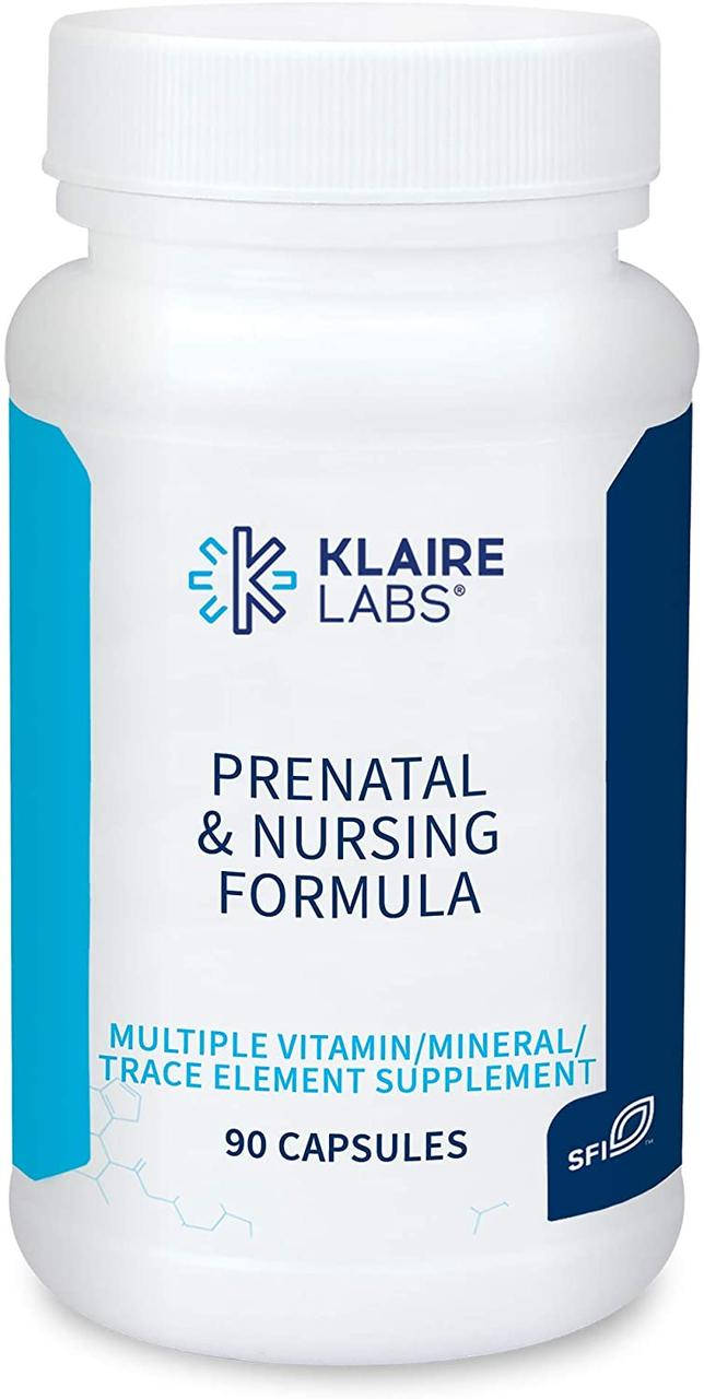 

Пренатальная формула, Prenatal and Nursing Formula, Klaire Labs, 90 капсул