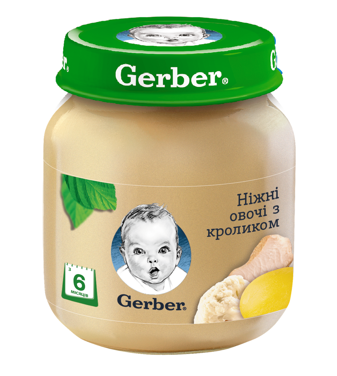 

Пюре GERBER "Ніжні овочі з кроликом"130 г