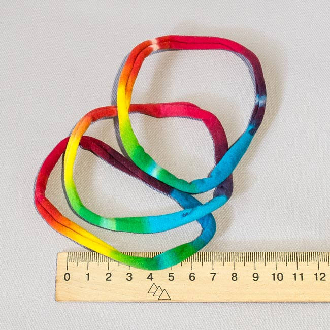 

Велюровая повязка омбре радуга ОП-1см-37