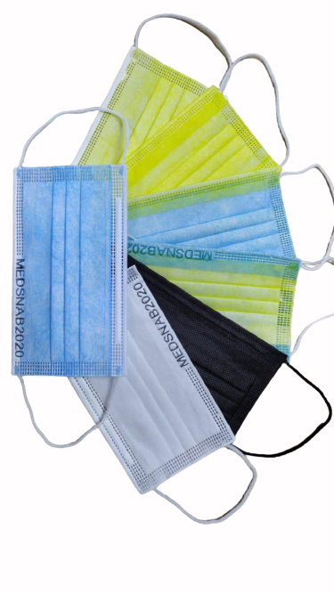 

Маска Медична MEDSNAB 2020 3-х шарова. Сертифікована 10 000 шт.(200 упаковок)