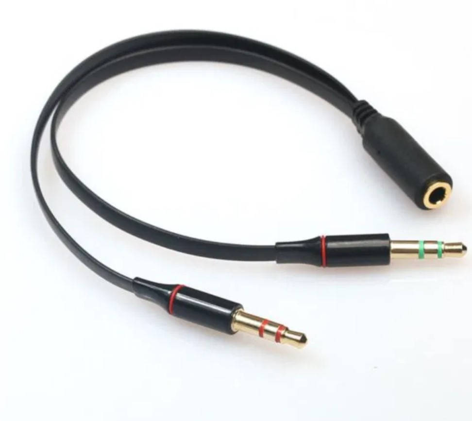 

Переходник аудио сплиттер удлинитель 3.5 мм для наушников HyperX с микрофоном для подключения наушников