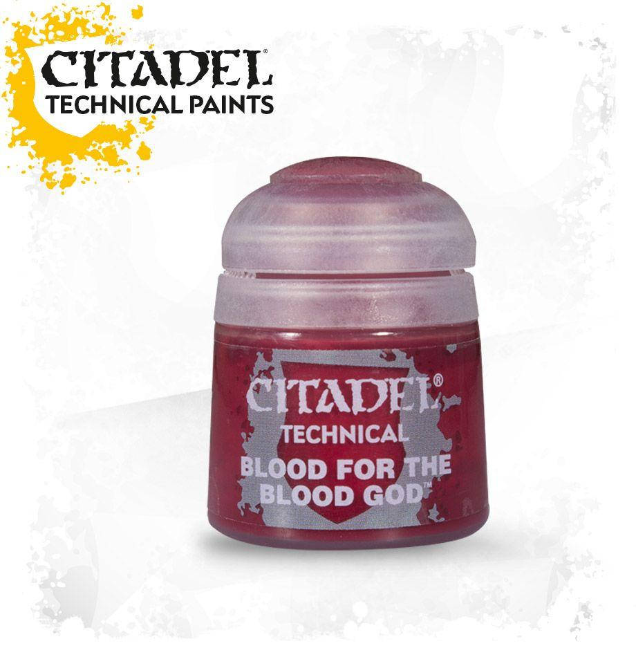 

Technical: Blood For The Blood God, 12 мл. Краска акриловая Citadel., Красный