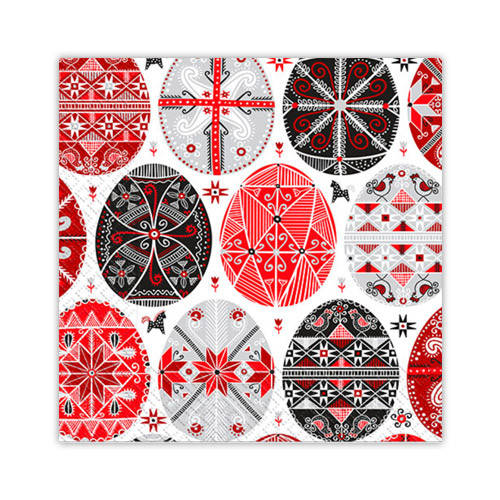 

Салфетки пасхальные "Символические писанки" - 33х33см, 20шт.