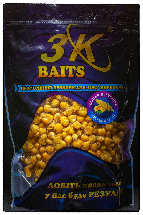 

Кукуруза для рыбалки 3K Baits "Сладкая Кукуруза" 800гр (натуральная)