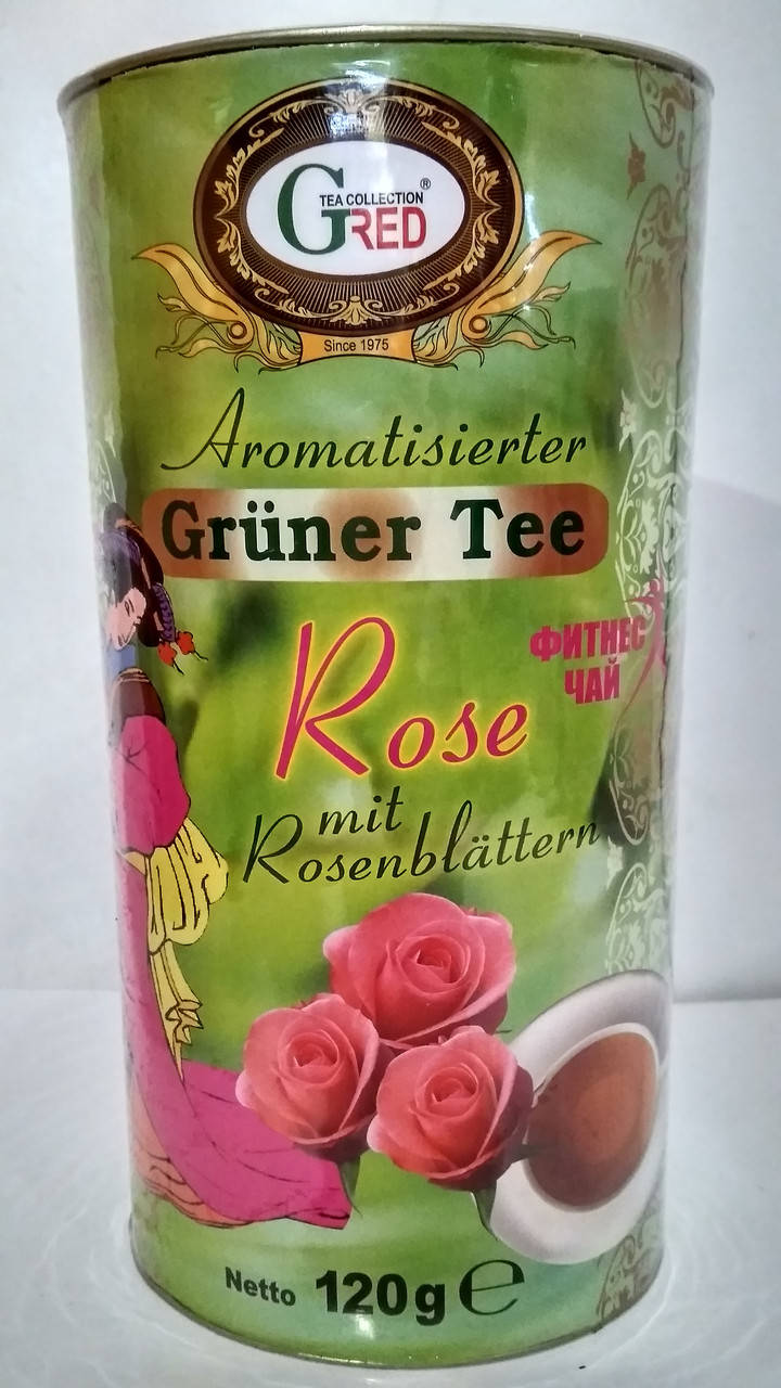 

Подарочный зеленый чай с лепестками роз Rose Gred Гред, 120г