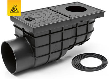 

Дощоприймач MCH пластиковий, горизонтальне підключення D110, арт.325G