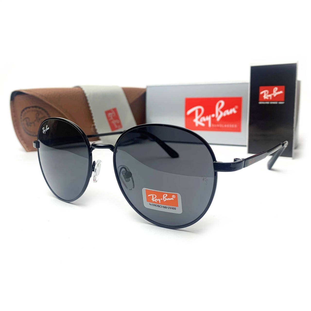 

Солнцезащитные Очки R-B Round Metal 663 C1 Черные, Черный