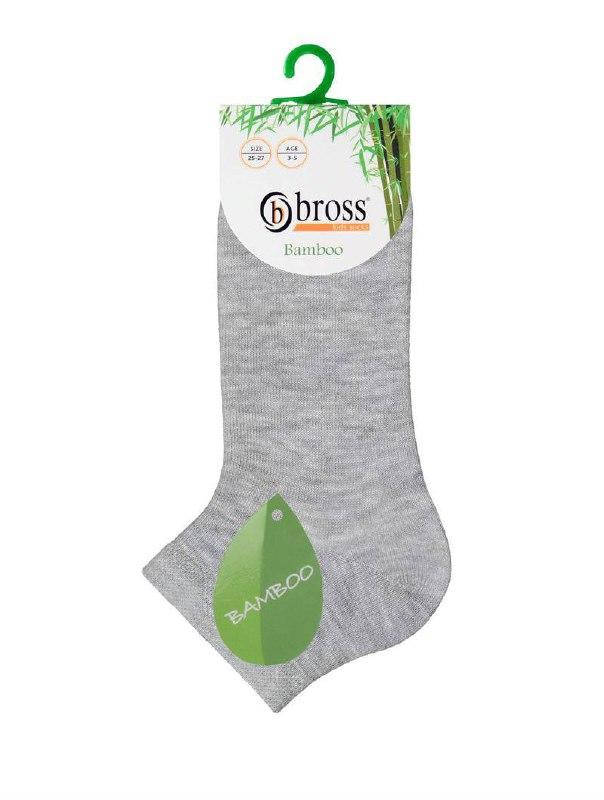 

Детские носочки Bross бамбук Арт 09949 Серые, Серый