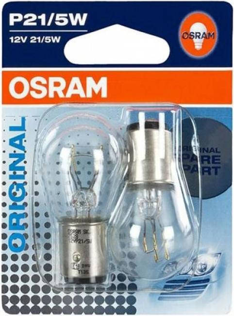 

Лампа накаливания OSRAM P21/5W 12V 21/5W BAY15d 7528-02B