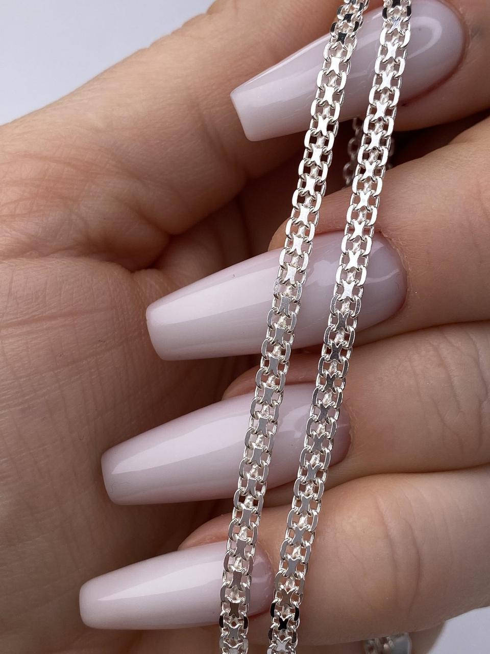

Серебряная цепочка 925 пробы вес 6,65 грамм длина  см