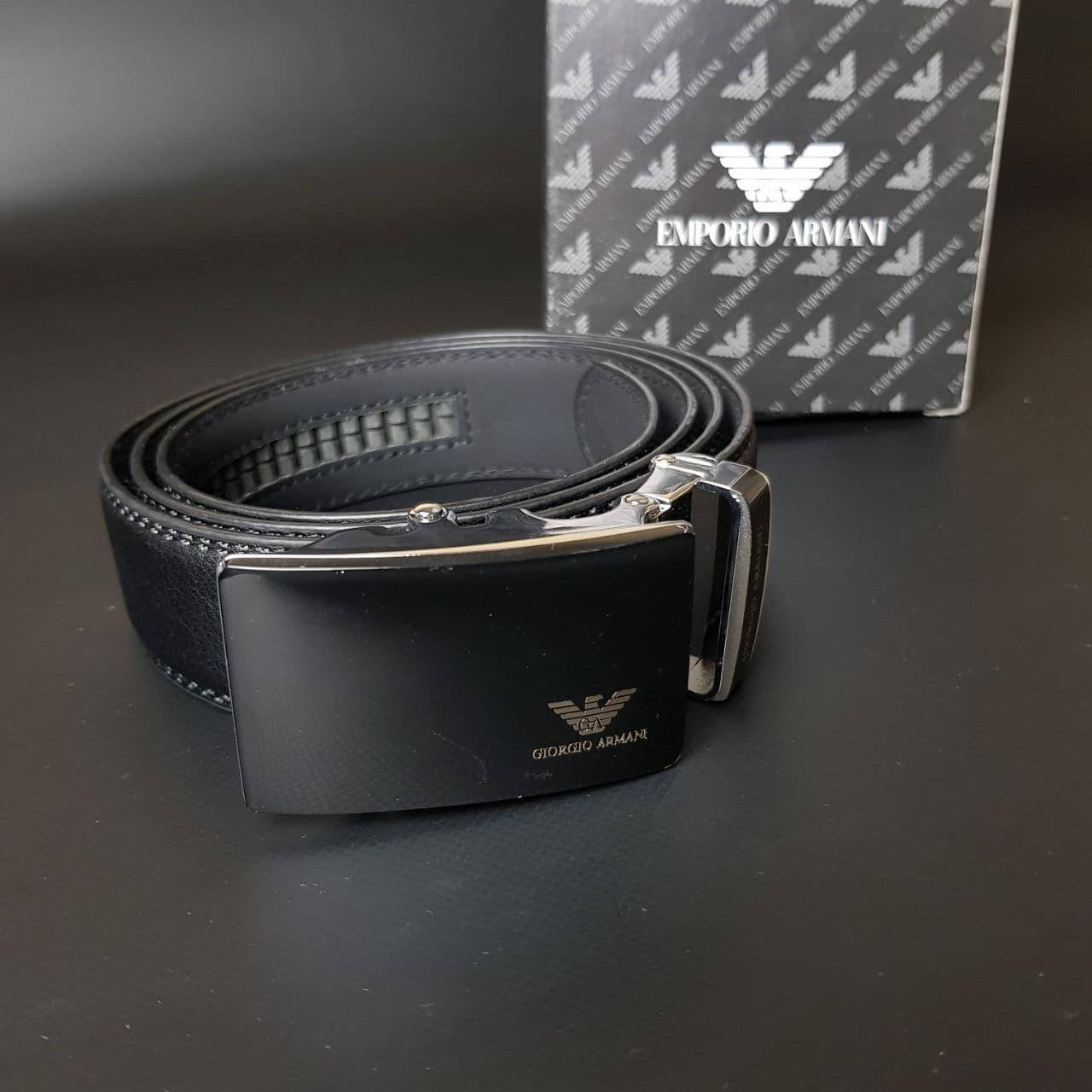 

Мужской ремень Armani в подарочной упаковке, Черный