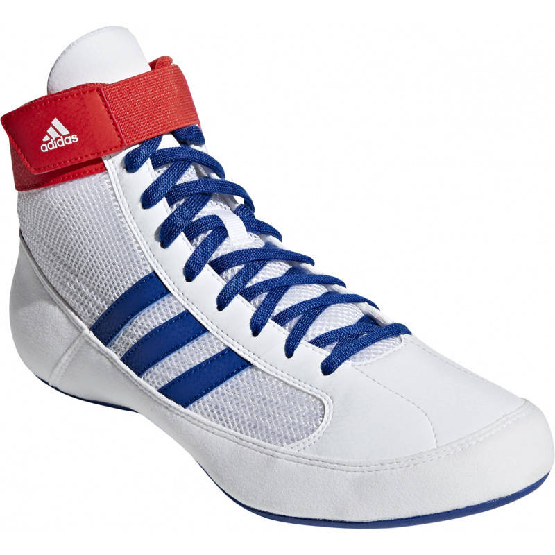 

Борцовки Adidas Havoc. Бело-синего цвета. Обувь для борьбы Адидас 43, Белый