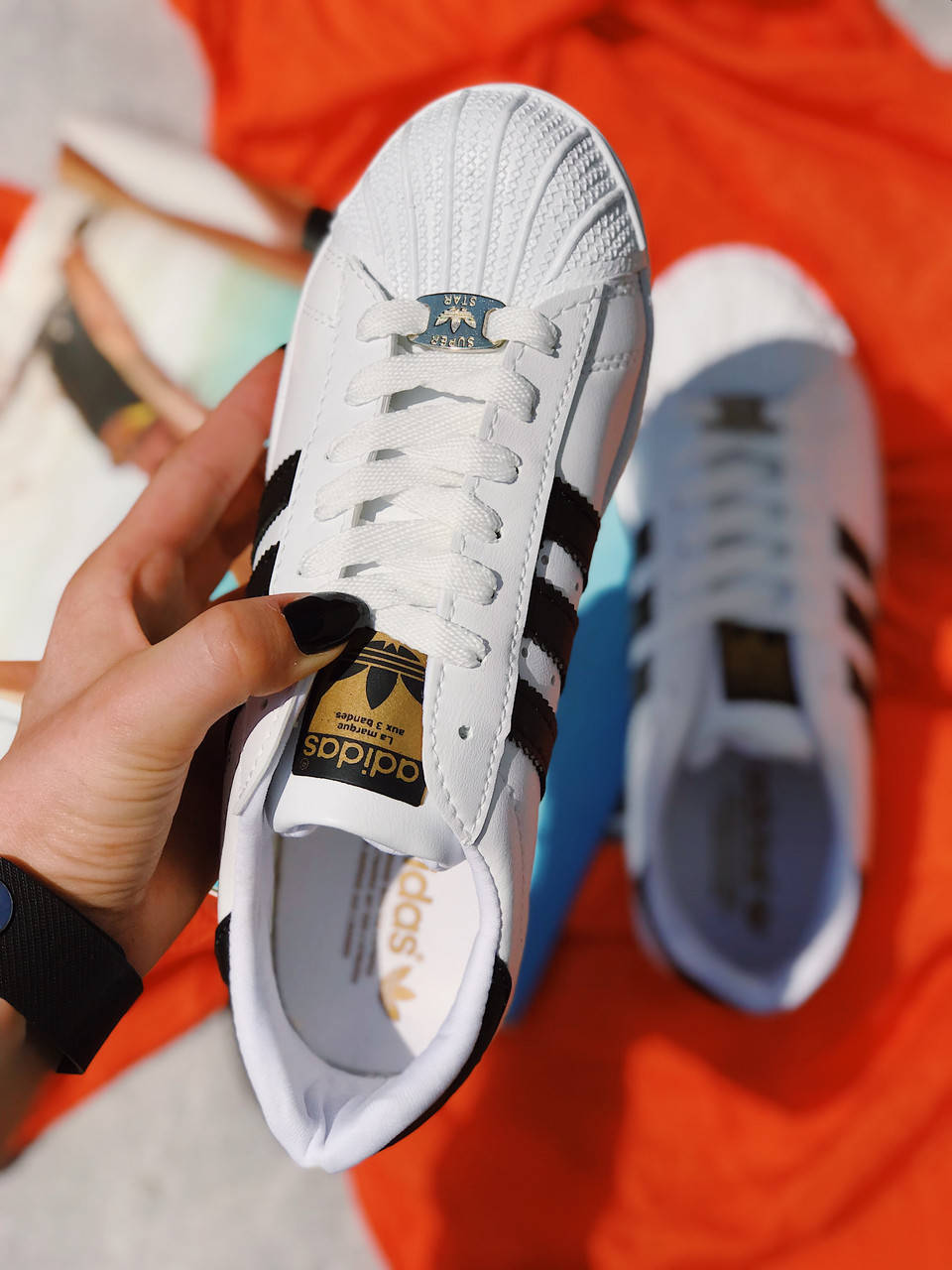 

Кроссовки черные / белые Адидас Суперстар Adidas Superstar, Черный