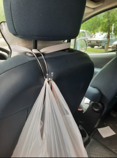 

Автомобильный металлический держатель крючок вешалка для подголовника автомобиля