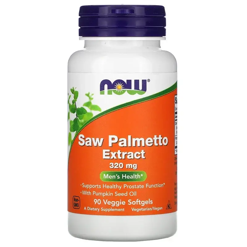 

Со Пальметто, Saw Palmetto, Now Foods, экстракт, 320 мг, 90 капсул