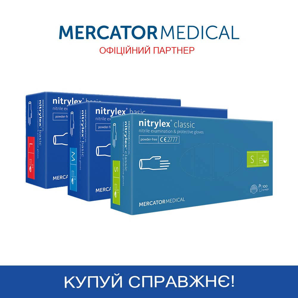

Перчатки нитриловые S, , L, XL Nitrylex Basic, Classic, Синий