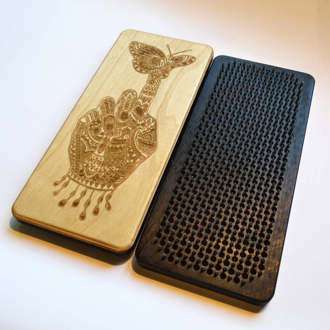 

Доска Садху (Sadhu) "Дзен", доска с гвоздями для йоги, шаг 10мм. Доска для стояния на гвоздях