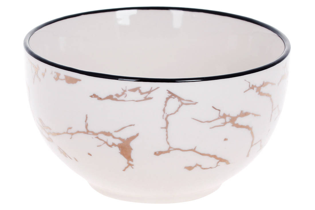 

Пиала фарфоровая White Marble 700мл, цвет - белый мрамор