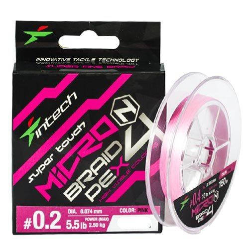 

Шнур плетеный Intech MicroN PE X4 100m #0.4 (0.104mm/10lb)