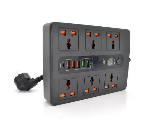 

Сетевой фильтр Voltronic (BKL-11/18766) 6 розеток, 5 USB, 6, 1 USB-C, 2 м, Black