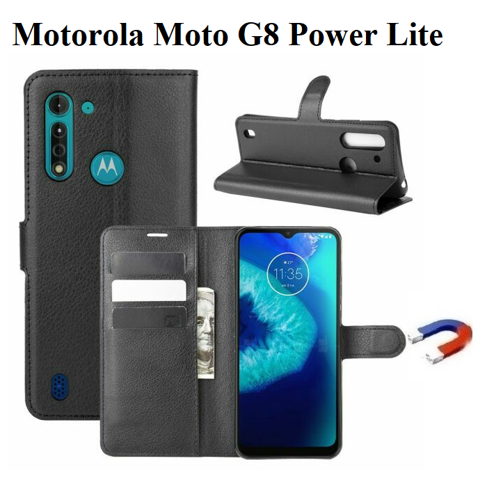 

Чехол книжка Wallet для Motorola Moto G8 Power Lite (PAJC0017RS), Черный