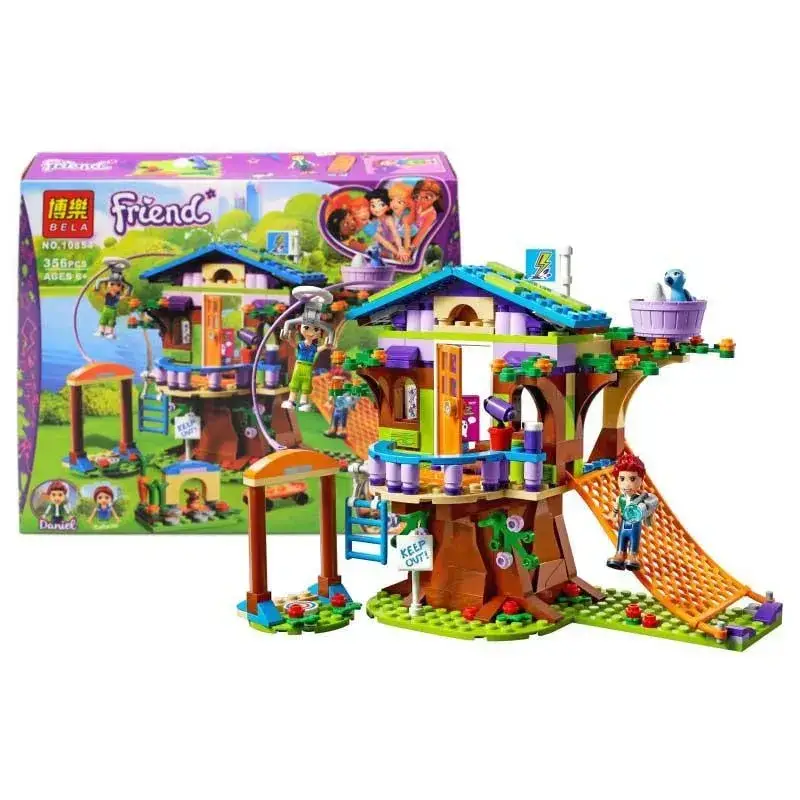 

Конструктор Bela Friends 10858 "Домик Мии на дереве" 356 дет., Разные цвета