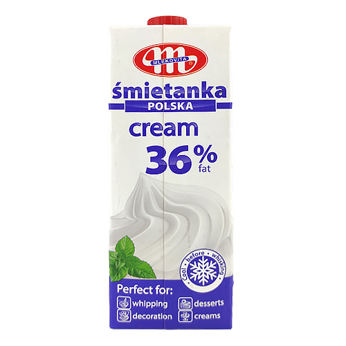 

Вершки Млековіта 36% Mlekovita 1L 12шт/ящ (Код : 00-00000186)