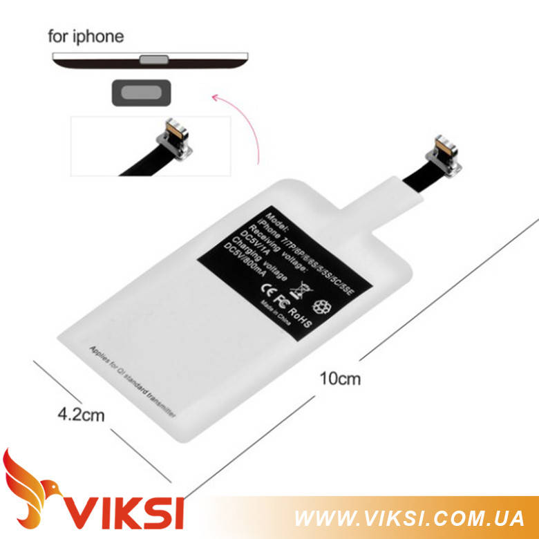 

Безпроводной приемник-катушка, зарядка для iPhone и других смартфонов