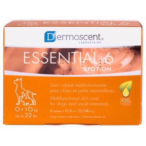 

Dermoscent Essential-6 spot-on д/соб 0-10кг - догляд за шкірою та шерстю (4піп.х0,6мл)